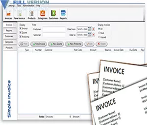 simple invoice v3 17 1 full version download simple invoice programs