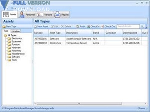 Asset Manager 2019 Enterprise Edition v3.1.1000.0